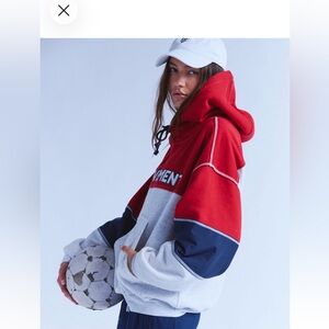 FP Movement by Free People Final Call Hoodie Color Block USA 🇺🇸 Hoodie